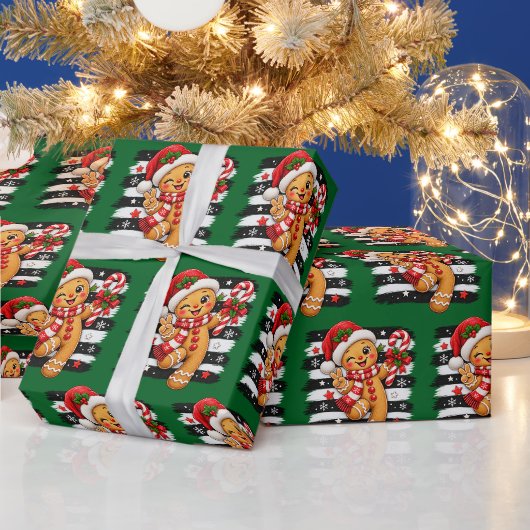 Kerststol Koekje Cadeaupapier (Feestdagen)