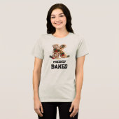 Kerststol Koekje Kerst Initial Letter K Tri-Blend Shirt (Voorkant volledig)