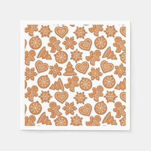 Kerststol Koekjes Cute Kerstmis Servet