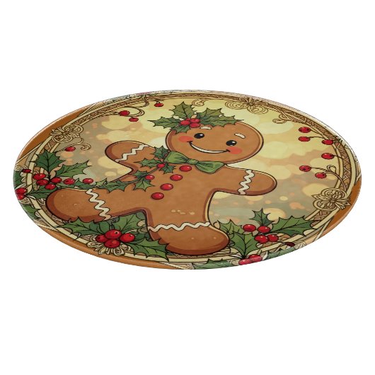 Kerststol Koekjes Festieve Kerstmis Snijplank (Hoek)
