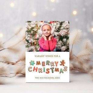 Kerststol Koekjes Kerst Foto Kaart
