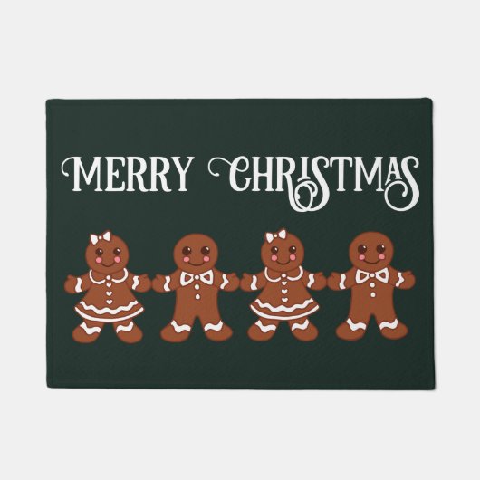 Kerststol Koekjes Kerst Mis Mat Vloerkleed (Voorkant)