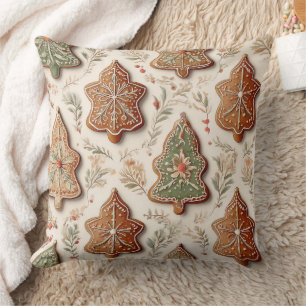 Kerststol Koekjes - Kerstbomen & Sterren Kussen
