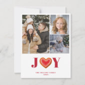 Kerststol Koekjes Kerstvreugde Multi Foto Kaart (Voorkant)
