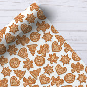 Kerststol Koekjes Schattig Kerstmis Cadeaupapier