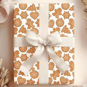 Kerststol Koekjes Schattig Kerstmis Cadeaupapier