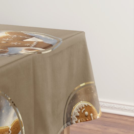 Kerststol Koekjes Whimsical Kerstmis Tafelkleed (Voorbeeld)