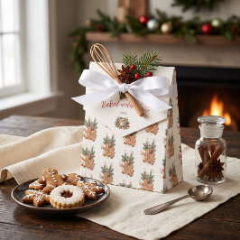 Kerststol Koekjesruil Feestgunst Doos Bedankdoosjes