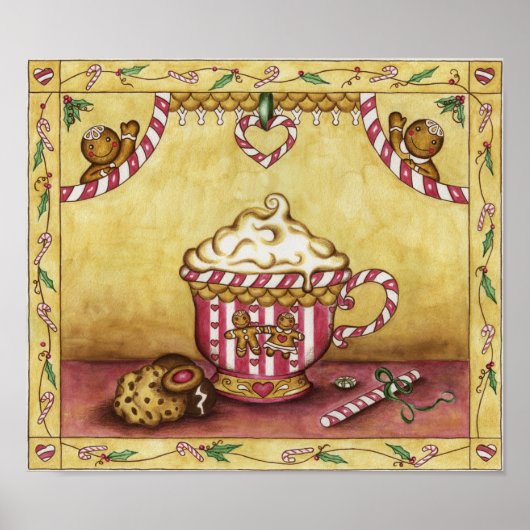 Kerststol koffieposter poster (Voorkant)