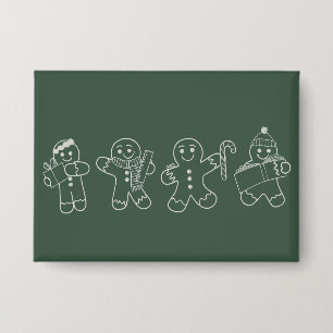 Kerststol Leraar Kerstvakantie Leraar Kerstmis Button