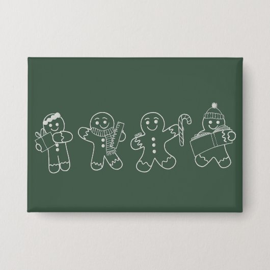 Kerststol Leraar Kerstvakantie Leraar Kerstmis Button (Voorkant)