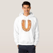 Kerststol Letter U Monogram Kerst Koekje Hoodie (Voorkant volledig)