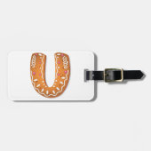 Kerststol Letter U Monogram Kerstkoek Bagagelabel (Voorkant horizontaal)