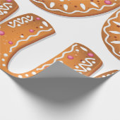 Kerststol Letter U Monogram Kerstkoek Cadeaupapier (Hoek)