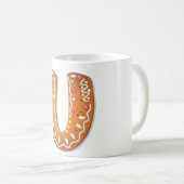 Kerststol Letter U Monogram Kerstkoek Koffiemok (Voorkant rechts)