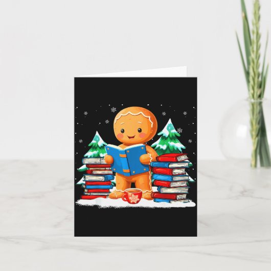 Kerststol Lezen Boeken Bibliothecarissen Prettig K Kaart (Voorkant)