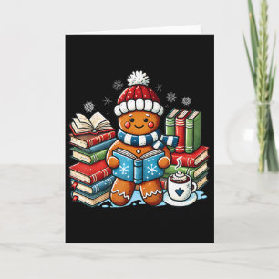 Kerststol Lezende Boekliefhebbers Kerst Boekenwurm Kaart