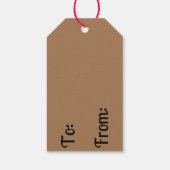 Kerststol Man Kerst Geschenk Label Cadeaulabel (Achterkant)