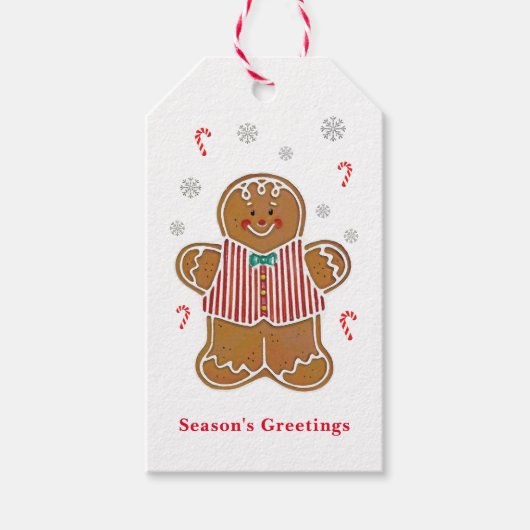 Kerststol Man Kerstcadeautag Cadeaulabel (Voorkant)