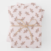 Kerststol man roze inpakpapier vel (In situ)