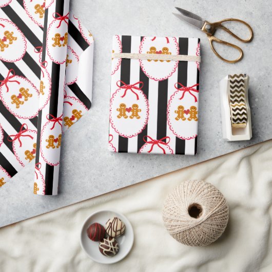 Kerststol Mensen Inpakpapier (Crafts)