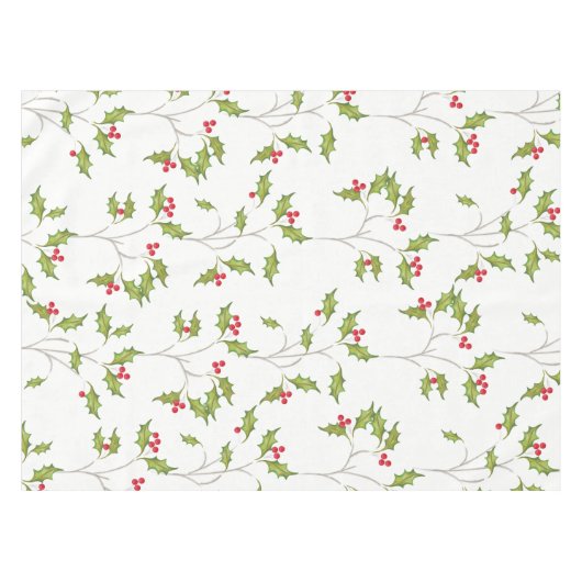 Kerststol met hulst tafelkleed (Voorkant (Horizontaal))