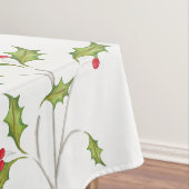 Kerststol met hulst tafelkleed (Voorbeeld)