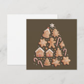 Kerststol Mooie Kerstboom Winter Bakker Feestdagenkaart (Voorkant / Achterkant)