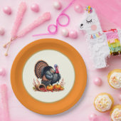 Kerststol papieren bordje (Feest)