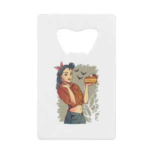 Kerststol Pompoentaart Cadeau Voor Dankdag Creditkaart Flessenopener