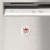 Kerststol Prettig Kerstfeest  Magneet (Insitu (Vaatwasser))