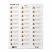 Kerststol Retouradres Sticker (Full Sheet)