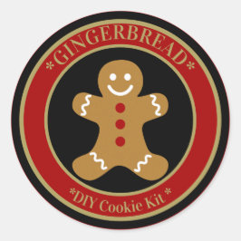 Kerststol Ronde Sticker