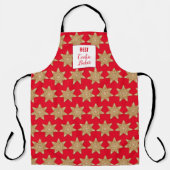 Kerststol Sneeuwvlok Kerstkoek Schort (Voorkant)