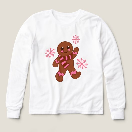 Kerststol Sneeuwvlok T-Shirt (Voorkant)