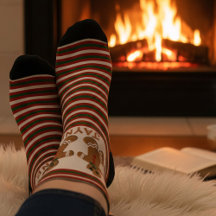 Kerststol Strepen Custom Kerst Soks