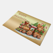 Kerststol Trein Kerstmat Deurmat (Schuin)