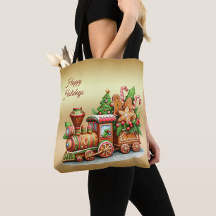 Kerststol Trein Vakantietas Tote Bag