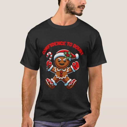 Kerststol Vertrouwen naar Twijfel T-shirt (Voorkant)