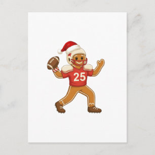 Kerststol Voetbal Kerstmis 2026 Vakantie Sporten Briefkaart