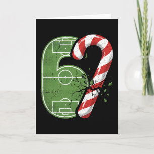Kerststol Voetbalveld 67 Gebarsten Grappig Kerstmi Kaart
