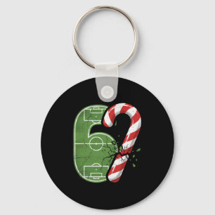 Kerststol Voetbalveld 67 Gebarsten Grappig Kerstmi Sleutelhanger