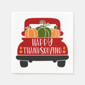 Kerststol vrachtwagen servet (Voorkant)