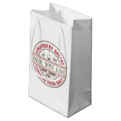 Kerststolbakkerij Kerstvakantie Klein Cadeauzakje (Achterkant Gekanteld)