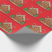 Kerststolhuis Cadeaupapier (Hoek)