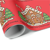 Kerststolhuis Cadeaupapier (Rol Hoek)