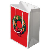 Kerststolhuis Medium Cadeauzakje (Achterkant Gekanteld)