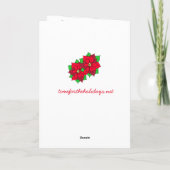 Kerststolhuis van peperkoek kaart (Achterkant)