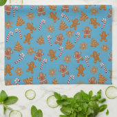 Kerststolkoekjes en Kerststokken Theedoek (Gevouwen)