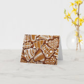 Kerststolkoekjes Kaart (Gele Bloem)
